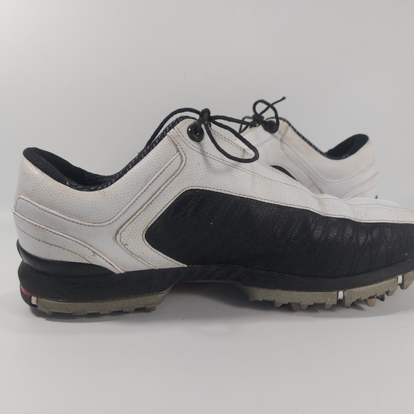 Nike Zoom Black White Spiked Mens Golf Shoes, 9.5 - Picture 6 of 12